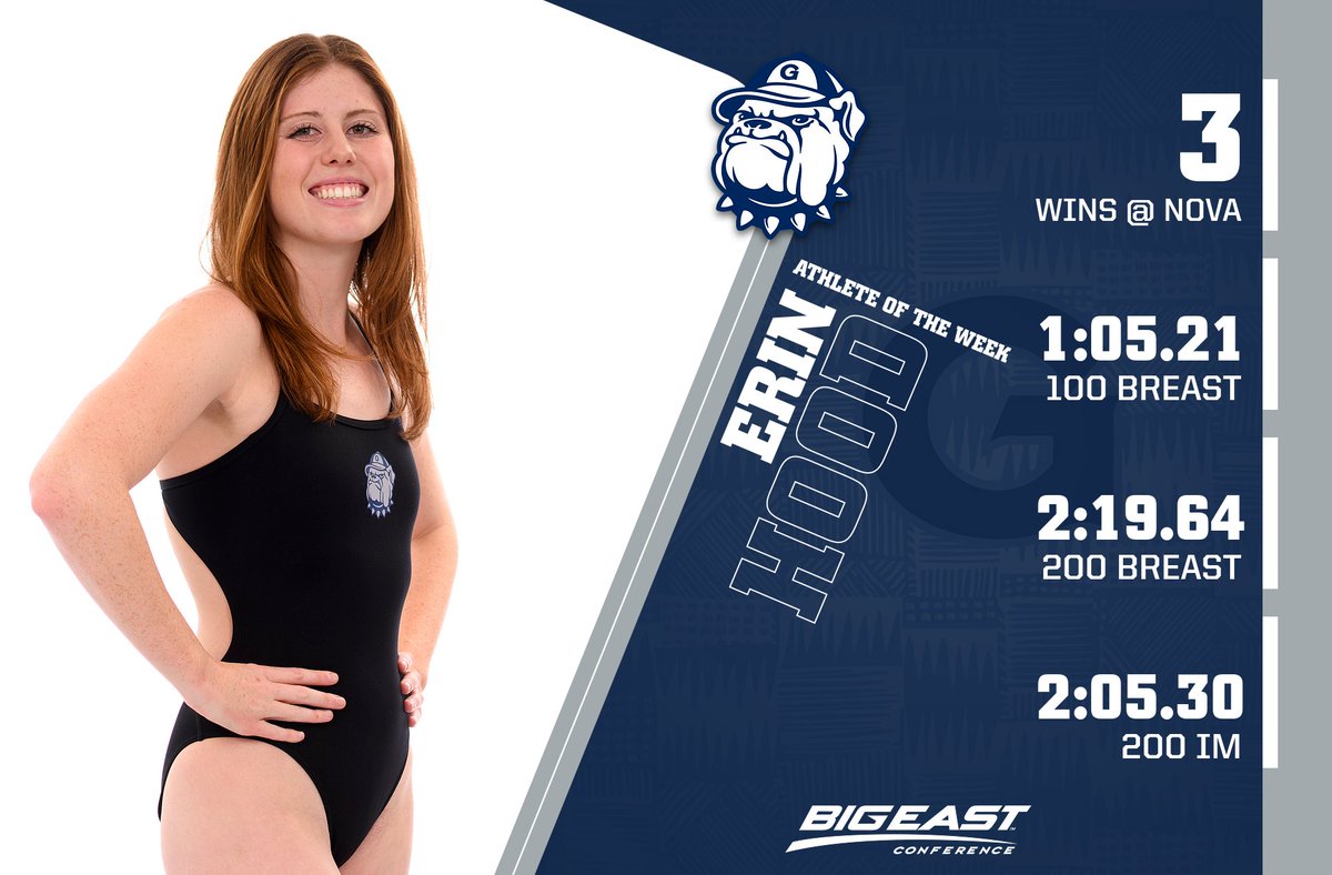 HoyasSwimDive's tweet photo. Congratulations to Erin Hood on her @BIGEAST Athlete of the Week honor!
📰 | https://t.co/1I4SMWFySq
#HoyaSaxa | #H20YAS https://t.co/habjtJwbaZ