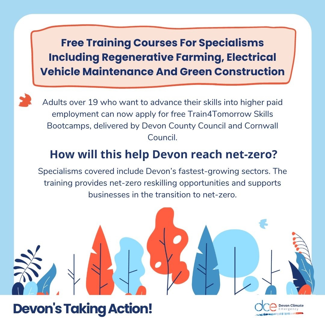 devonclimate's tweet image. Devon's taking action on climate change! 👏

soc.devon.cc/FreeTrainingCo…

#DevonActs #NetZeroDevon @DevonCC @CornwallCouncil