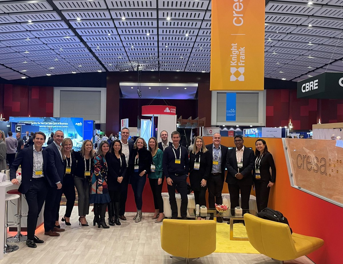 CresaCorp's tweet photo. It's great to be with our Global Portfolio Solutions partner @knightfrank at the @CoreNetGlobal Summit this week. Come see us in the Innovation Pavilion!

#CNG22Chicago #corenet #CRE https://t.co/Cc01ef6vzu
