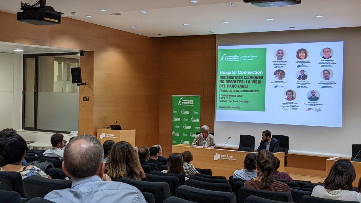 CataloniaHealth's tweet photo. 🔛 The #HospitalConnection at @parctauli & @I3ptT
just started!
Lluís Blanch (Director @I3ptT) and Javier Selva (CEO #CataloniaBioHT) welcome everyone.
🏥 Ready to learn the unmet clinical needs to foster joint hospital-company solutions.
#WeAreCataloniaBioHT #innovation https://t.co/PQ4v9iQyeP