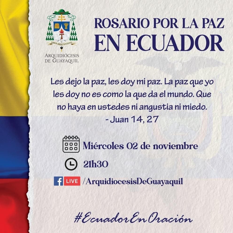 futurodigital's tweet photo. Rosario por la paz de #Ecuador #Nov02 #Guayakill https://t.co/QC1VLgQnwt