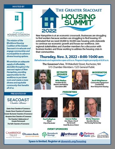 The BIA’s President & CEO, Michael Skelton will give the keynote address at tomorrow’s Greater Seacoast Housing Summit, hosted by the @SeacoastWHC from 8 - 10 am at The Governor's Inn & Restaurant in Rochester. dovernh.org/events/details…

#workforcehousing #housingcrisis #seacoastnh