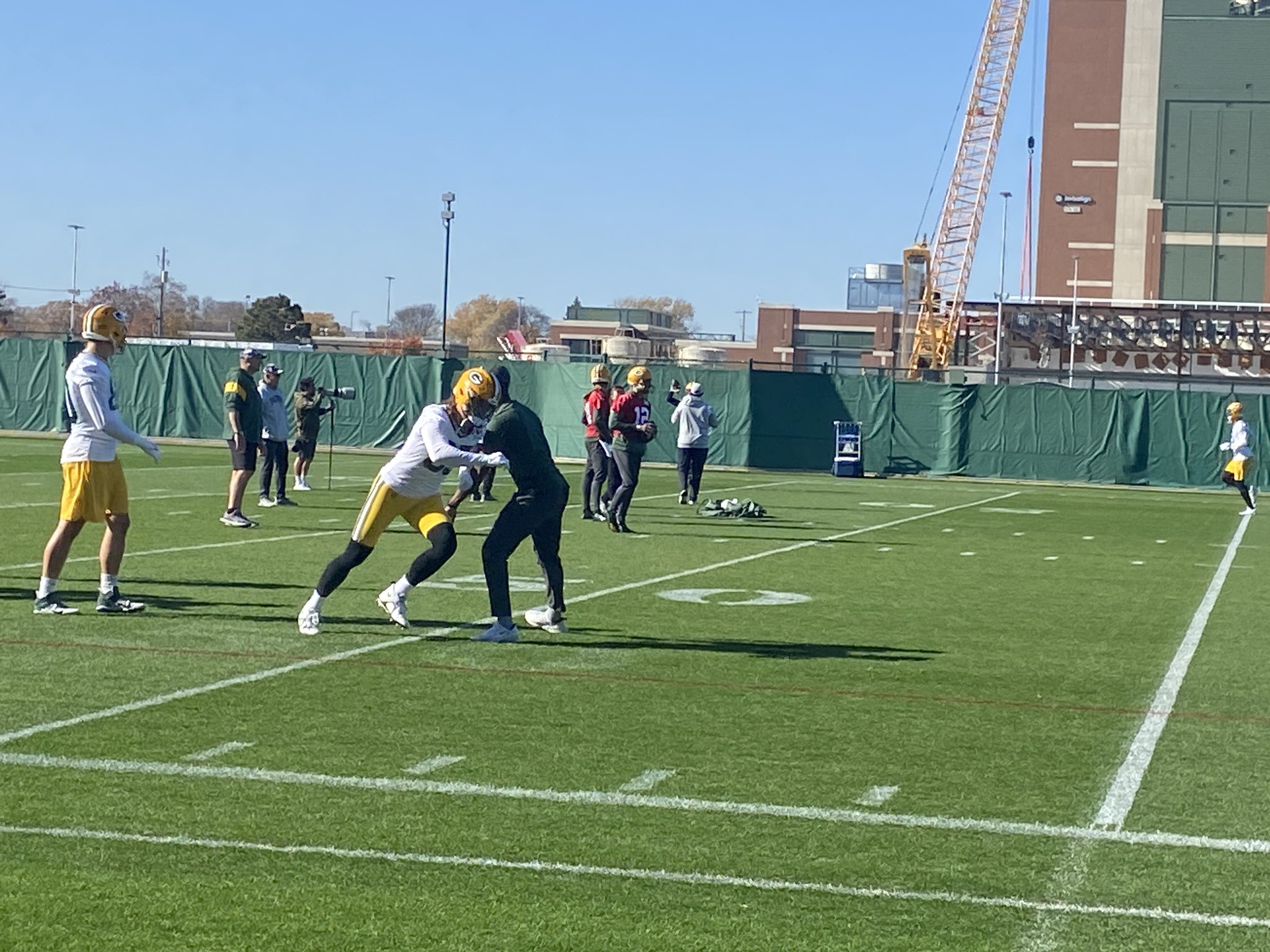 Rob Demovsky on Twitter "Aaron Rodgers practicing on a Wednesday for