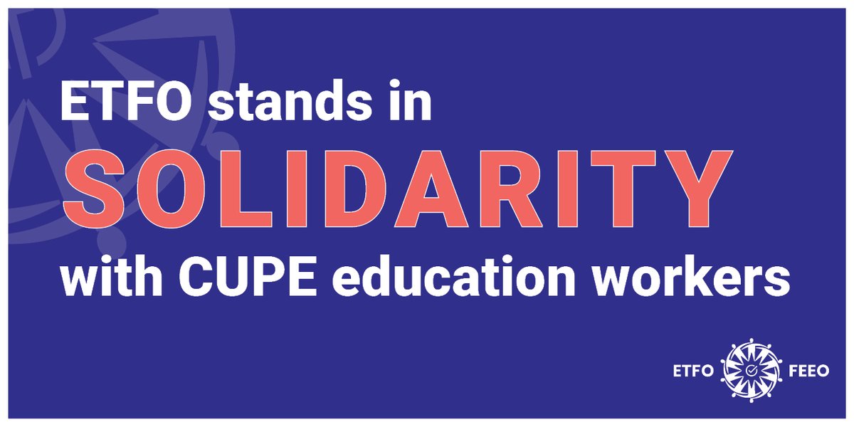 Elementary Educators (@etfoeducators) on Twitter photo The <a href="/ETFOpresident/">Karen Brown</a> message to CUPE workers is this - #ETFO is with you!
To the Ford govt, we say:
Stop your attack on #onted workers! Return to the table and offer a fair deal for CUPE members, many of whom work second jobs to make ends meet. #onpoli #39kIsNotEnough The <a href="/ETFOpresident/">Karen Brown</a> message to CUPE workers is this - #ETFO is with you!
To the Ford govt, we say:
Stop your attack on #onted workers! Return to the table and offer a fair deal for CUPE members, many of whom work second jobs to make ends meet. #onpoli #39kIsNotEnough