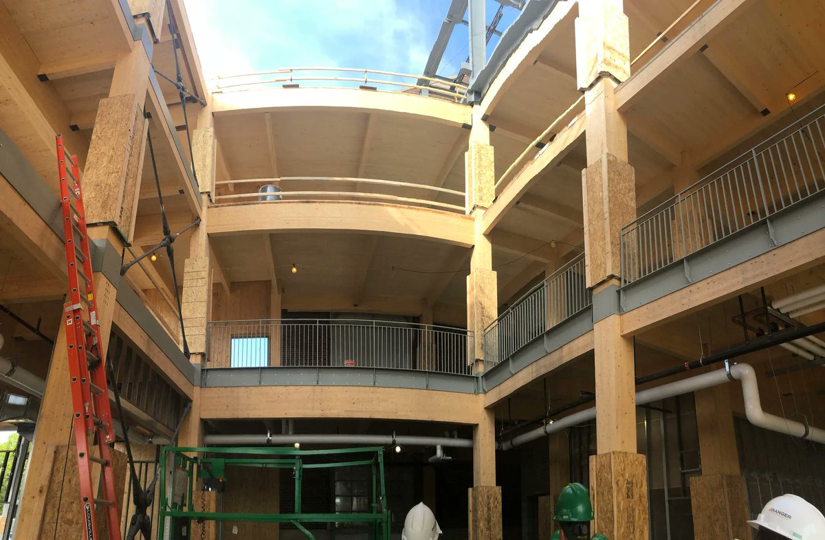 The MSU STEM Teaching and Learning facility and MassTimber Director, @SandraLupien are featured in this Great Lakes Echo article on #masstimber #sustainability and carbon benefits, mass timber demand nationwide, upcoming projects, education, and more! 👉 buff.ly/3NERPH3