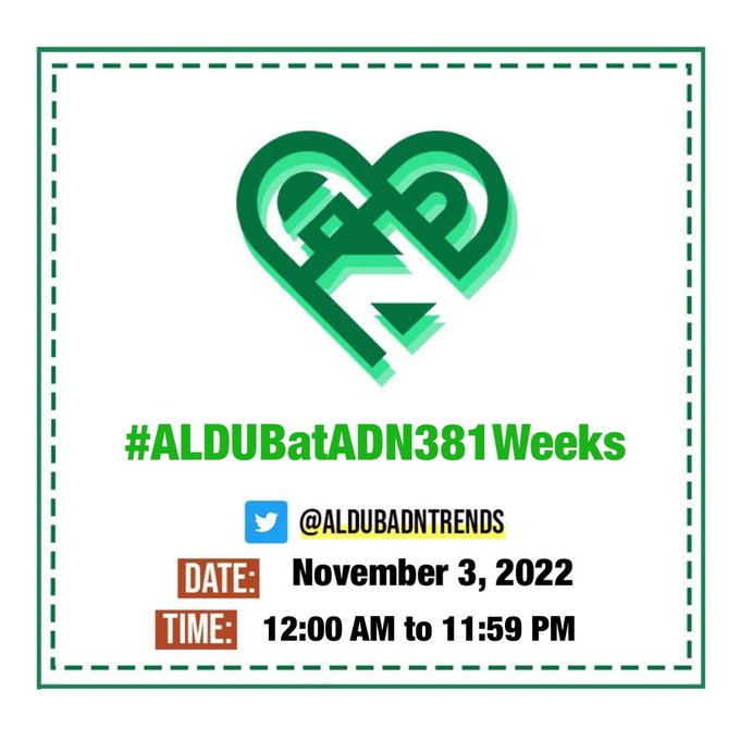 We've stayed strong, through the strongest of storms and biggest of challenges. Friends and advocates we have become, making it all worth it. 

Happy #ALDUBatADN381Weeks #ADNFAM!