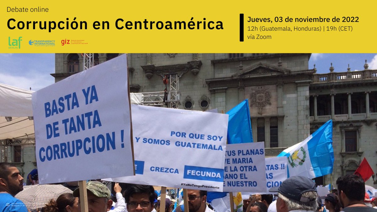 📣 Mañana hablamos con lxs expertxs Claudia Escobar, Carlos Hernández, Viola Bölscher y Daniel Kempken sobre los complejos problemas de la #corrupción en #Centroamérica y debatiremos las estrategias para combatirla. ➡️ bit.ly/3UeXntR