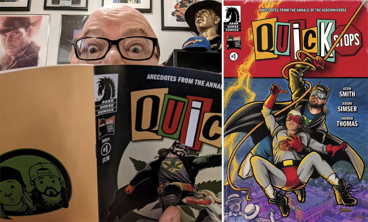 northernfancon's tweet photo. Congratulating #northernfanconalumni @ThatKevinSmith &amp;  
#JeremySimser
 on the release of Quick Stops #1 from @DarkHorseComics today! Find it, buy it, read it!!!
https://t.co/n5Iz0ecHmw https://t.co/DeDRZD5x73