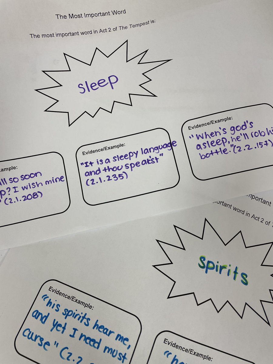 Thanks to <a href="/ThinkLearnGo/">Kimberly Scott, NBCT</a> (and others, I’m sure!) for the Most Important Word exercise- adaptable for any text: part to whole analysis, discussion igniter, and more! #aplitchat #chantillypd
