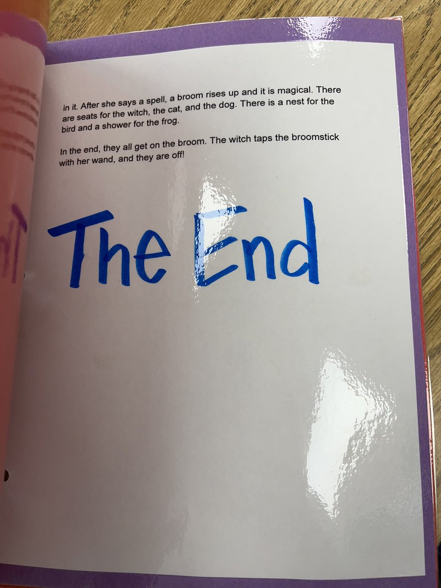 JenKingSLP's tweet photo. Proud of her hard work with the narrative retelling of Room on the Broom @McLeanSchool #SLP #mcleanschool https://t.co/ogF9hvfh5P