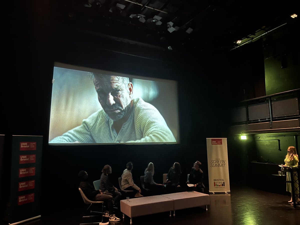 emarco14's tweet photo. Amazing to have been able to join the #BBScreenSummit @UWEBristol @ArnolfiniArts with the fabulous @carolvorders ,now listening to ‘scripted &amp; non-scripted production’ panel #proud https://t.co/j7HVnV80mb