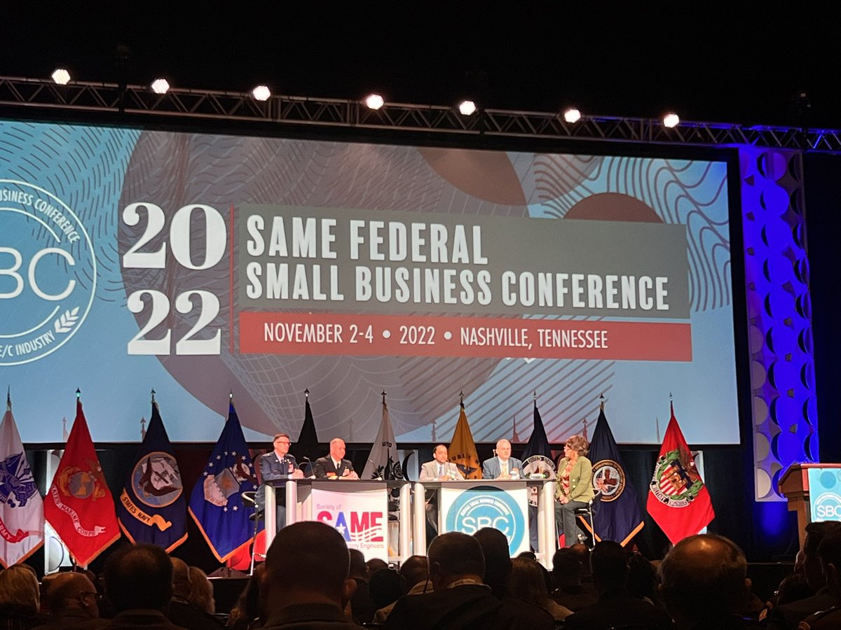 Our firm’s work as a contracting partner w/ DOE, DOL, DOD &amp; GSA is a drop in the bucket compared to our country’s overall national security efforts, so it is always awesome to see the number of small businesses that come together at <a href="/SAME_National/">SAME National</a> to support our military.