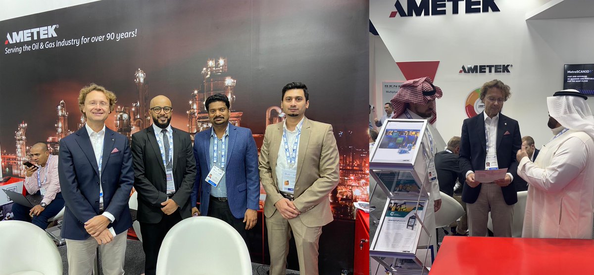 grabnerametek's tweet image. Day 3 of ADIPEC is underway! Be sure to stop by the AMETEK Middle East Booth #11550 (Hall 11) from October 31st through November 3rd and meet with REJI KUMAR and Markus Gruber-Braun of Grabner Instruments.
hubs.la/Q01rgggV0
#GrabnerInstruments, #ARABLAB2022, #ARABLAB