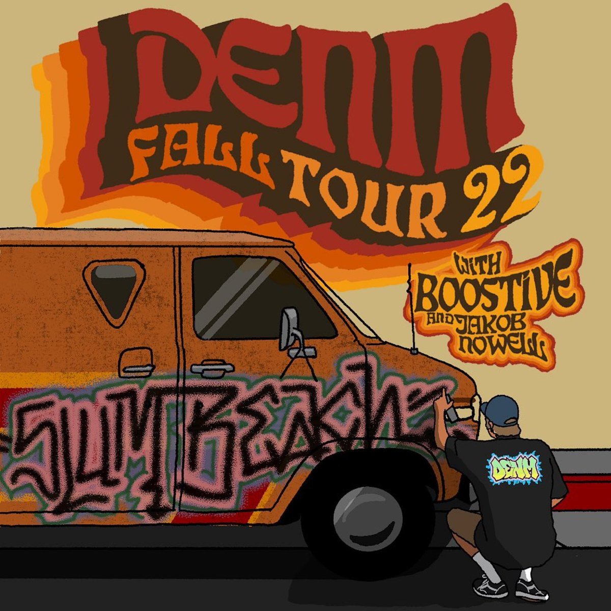 SilverbackMusic's tweet photo. Get on the 🚌🌊!!! @iamdenm starts his Fall tour ‘22 next week with special guests @boostive_music and #JakobNowell in #California &amp; #Nevada!!

🎫 Tickets &amp; Info: https://t.co/iV0ZWwwQEe

#denm #boostivemusic #falltour #slumbeachdenny #blowitup #wildtrip #mywave #silverbackmusic https://t.co/jQLp7bHFoh