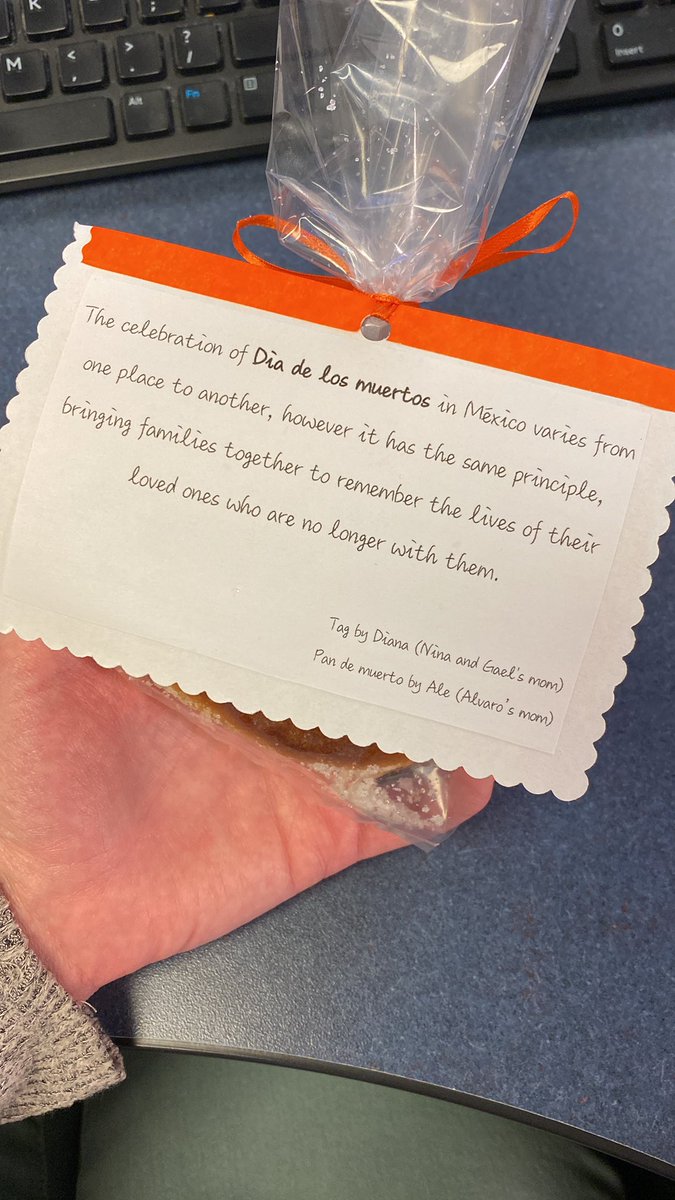mrserinlaporte's tweet photo. Thank you to two of our wonderful mothers for bringing in Pan de Muerto (sweet rolls) to celebrate Dia de los Muertos! @NoviVillageOaks @NCSD https://t.co/sEog8iEWcl