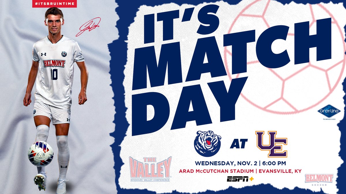 𝐌𝐀𝐓𝐂𝐇 𝐃𝐀𝐘

𝙍𝙚𝙜𝙪𝙡𝙖𝙧 𝙨𝙚𝙖𝙨𝙤𝙣 𝙛𝙞𝙣𝙖𝙡𝙚 on the 🛣‼

🐻 🆚 Evansville

⚽🦵 ⌚ 6:00 p.m.
🖥💻📱 | bit.ly/3NtLfCY
📊 | bit.ly/3zCwOaa

#ItsBruinTime