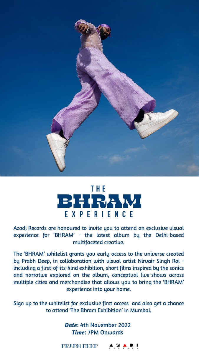 04.11.22.  The BHRAM Experience 

bhram.prabhdeepmusic.com