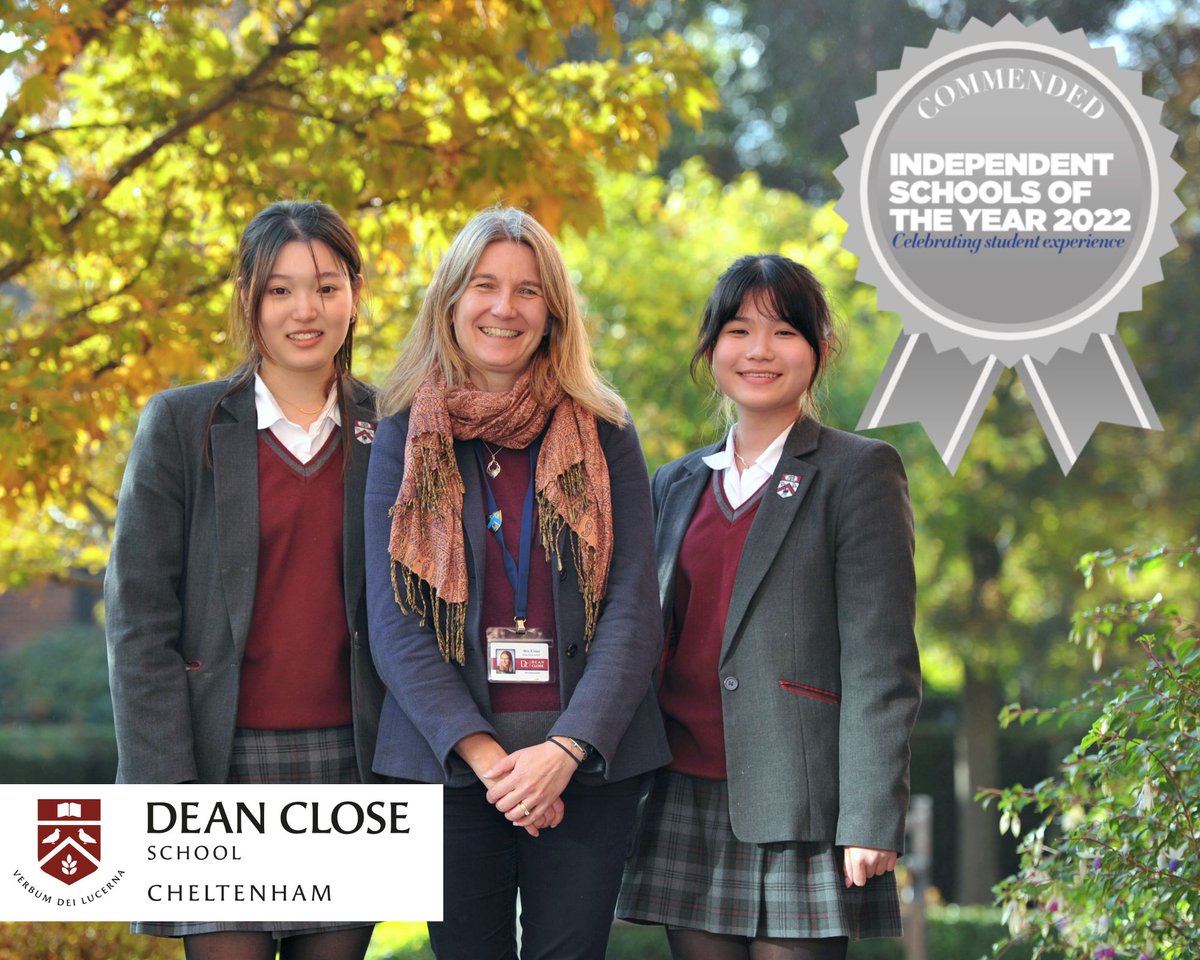 We are delighted to receive the 'Highly commended' award at the Independent Schools Awards 2022. 
#DeanCloseBoarding #DeanCloseInternational #DeanCloseProud #DeanCloseLove #DistinctlyDeanClose 

To read more, please click on the link below:  deanclose.org.uk/latest-news/~b…