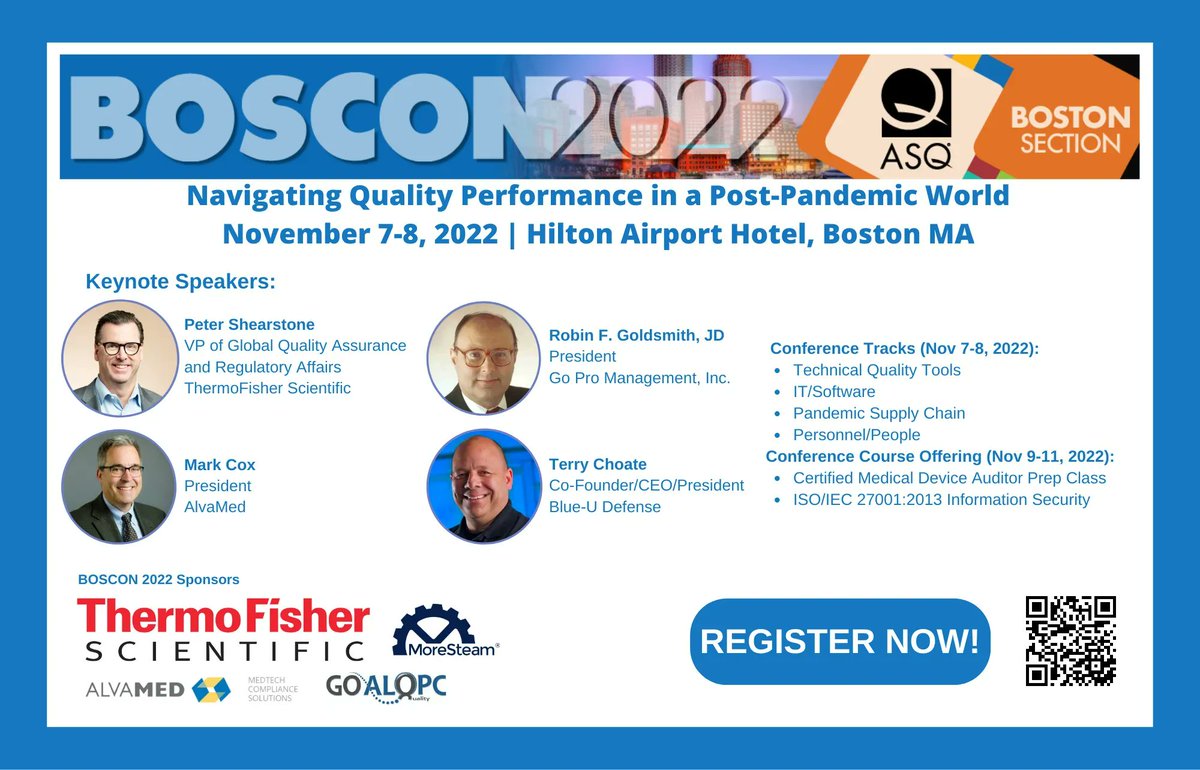 ASQBoston's tweet image. ITS QUALITY TIME!!!

NOVEMBER IS THE WORLD QUALITY MONTH 

The BOSCON 2022 Conference is just a few days away and we’d love to see you!  
Register  here  buff.ly/3VNqg1S 

#asq #quality #event #supplychain #cybersecurity #worklife #qualitymanagementsystem