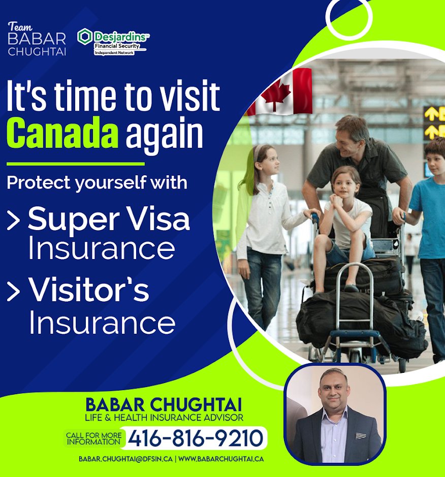 NobleInsurance_'s tweet image. Are you planning to visit Canada shortly? If so, make sure you protect yourself and your loved ones with our super visa insurance and visitor insurance.
.
☎️ | 416-816-9210
🌐 | babarchughtai.ca
.
.
.
#babarchughtai #insuranceadvisor #visitorinsurance #supervisainsurance