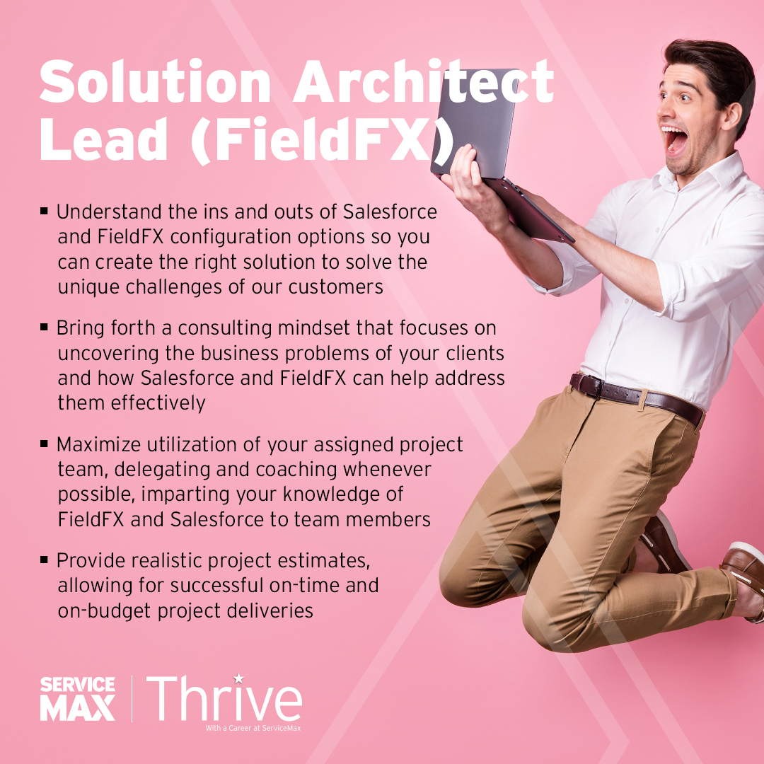 ServiceMax's tweet photo. 📣 We are hiring! Want to join ServiceMax? Check out these open positions:

- Solution Architect Lead (FieldFX)
- Senior Solution Engineer
- Senior Technical Customer Support Engineer

Apply now: https://t.co/kxQh4lhf0e

#WeAreHiring #JobAlert #EngineeringJobs https://t.co/GlHOKrchwH