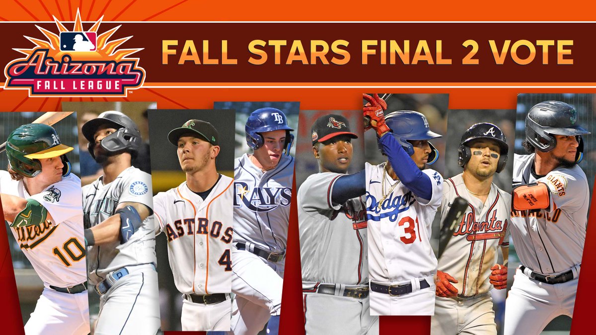 Help decide the Final 2 roster spots for Sunday's <a href="/MLBazFallLeague/">MLB's Arizona Fall League</a> Fall Stars Game!

VOTE NOW: atmlb.com/3FCgtpt