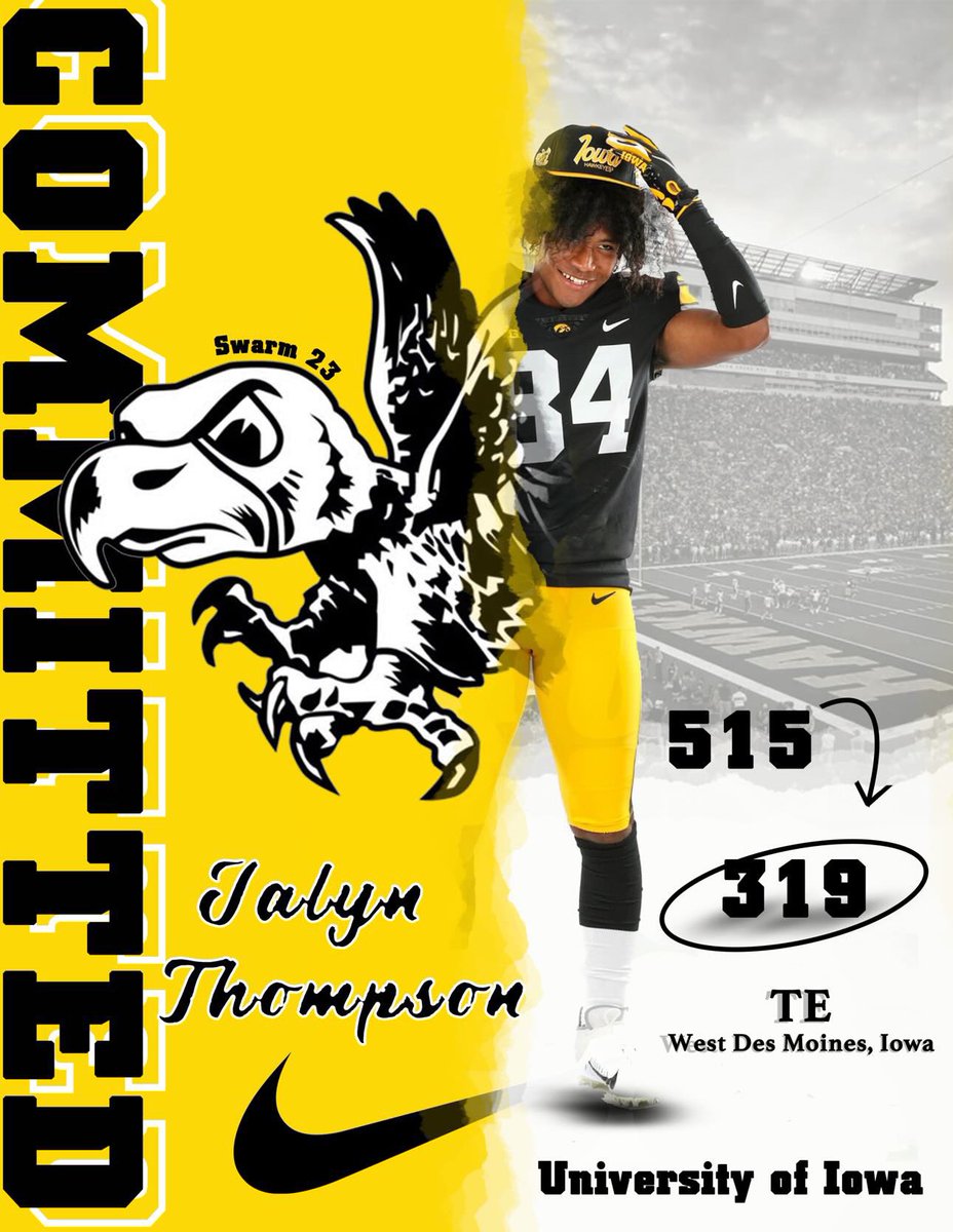 Growing up becoming a Hawkeye was a dream and now I’m extremely excited to make it a reality. Beyond grateful to be continuing my academic and athletic career at The University of Iowa. Go Hawks!! 🐤🐤