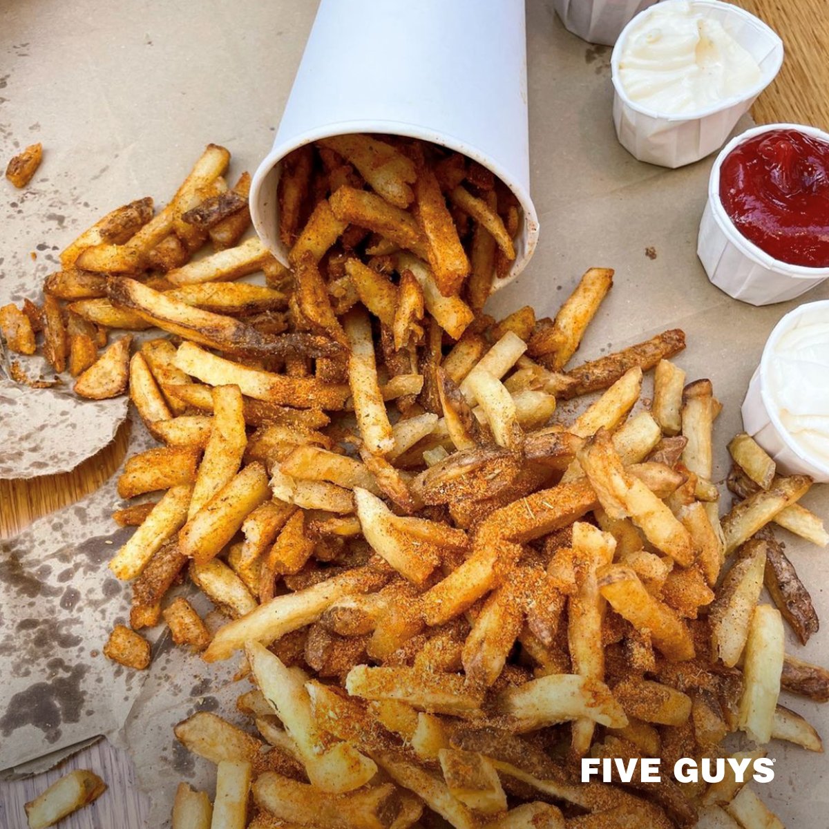 ICYMI - our fries are cut fresh every day. They are never frozen, in fact you can see them stored in our dinning room! Check out our TikTok at the link in our bio for even more fry info!