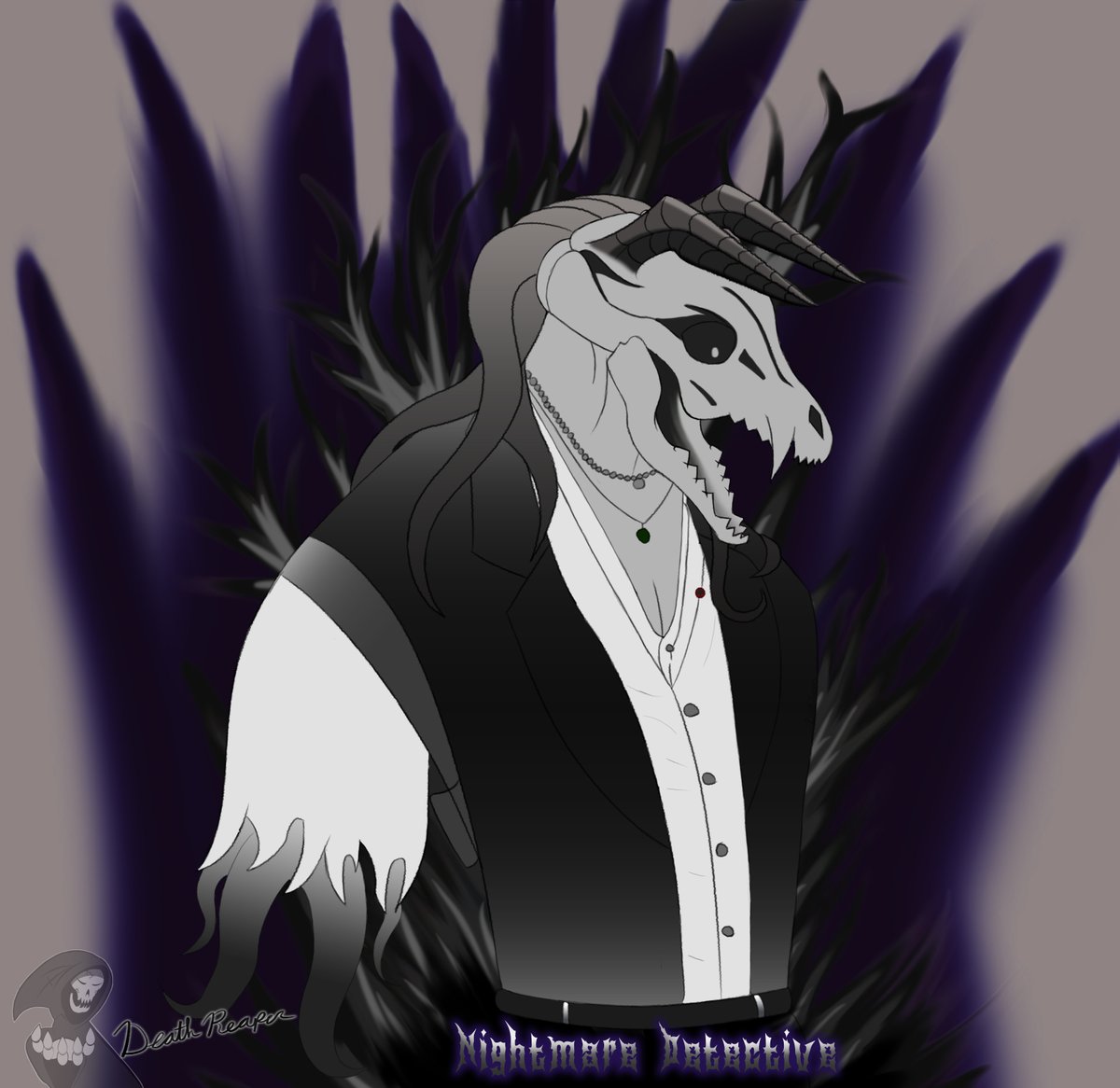 ReaperRudra's tweet photo. When the inner nightmare escapes from within the detective

 #detectivedrip https://t.co/TXgurDaW2q