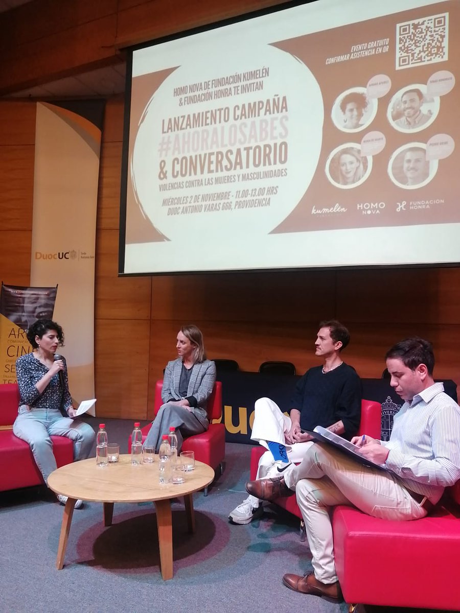 Hoy estuvimos en el lanzamiento de la Campaña #AhoraLoSabes, junto a <a href="/nereadeugarte/">nerea de ugarte</a>, @Peterhuiro, <a href="/Homo_Nova/">Homo Nova</a>, <a href="/FundacionHonra/">Fundación Honra</a> y Fundación Kumelén.