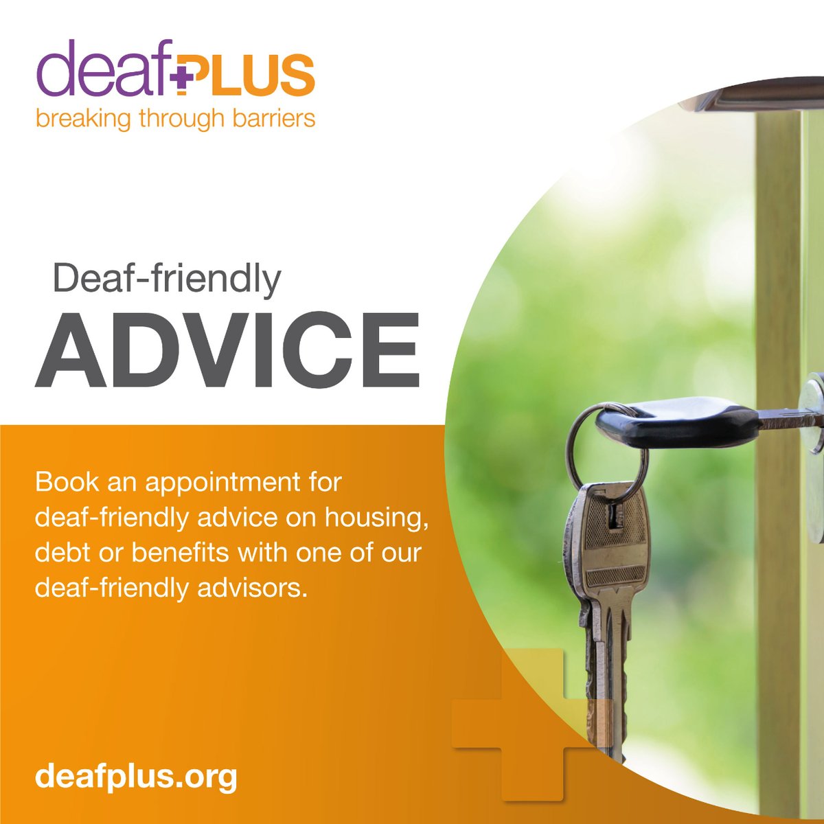 deafPLUS_UK's tweet photo. Do you need deaf-friendly information such as advice about housing, benefits or debt?

Let us help you! 

Book an appointment to speak with one of our deaf-friendly advisors today: https://t.co/oLOkaeU22X https://t.co/xURzlIP5dt