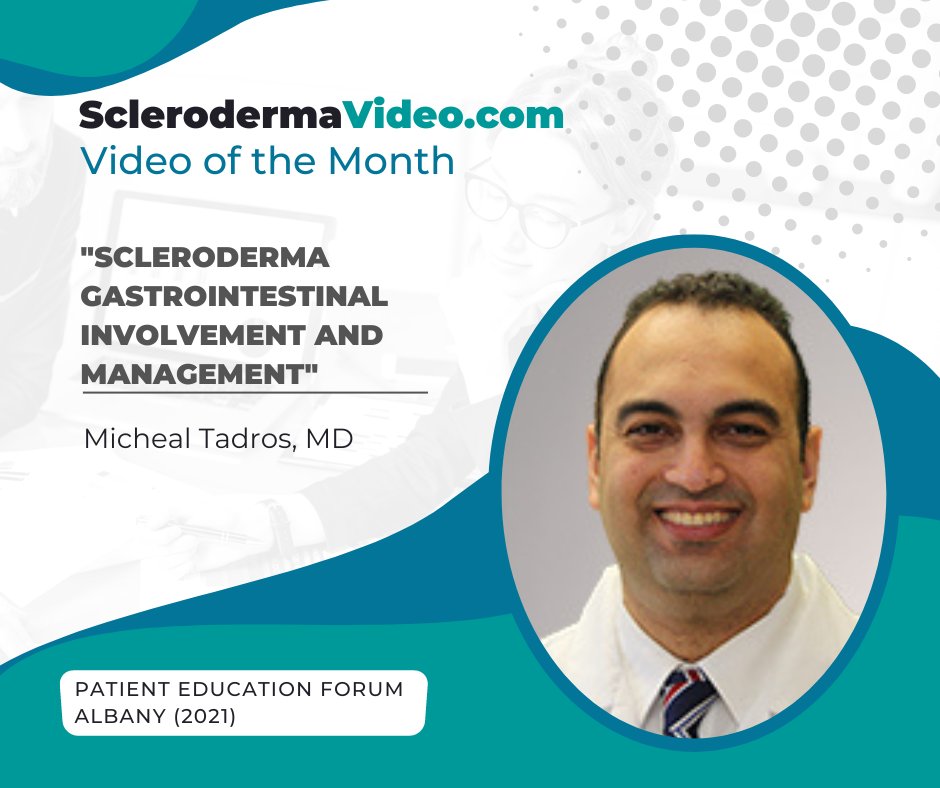 SclerodermaTS's tweet image. SclerodermaVideo.com presents "Scleroderma Gastrointestinal Involvement and Management" by Micheal Tadros, MD from the Albany Patient Education Forum in 2021 as the Video of the Month!
sclerodermavideo.com/talk200.htm