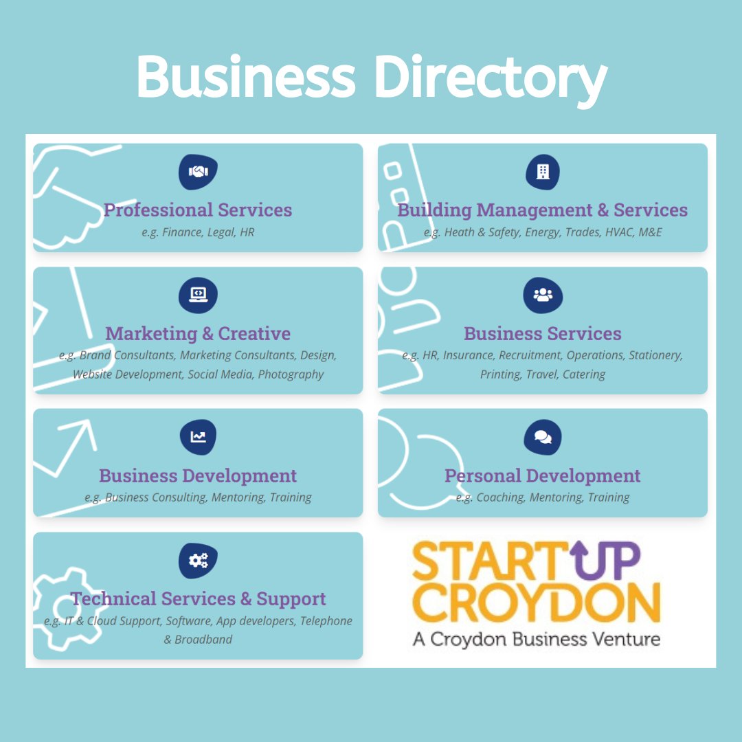 We deliver highly effective training and 1-2-1 mentoring, and we’re often approached for the many other services that start-ups need, so we put together our Business Support Directory: ow.ly/UogS50LqQwA #businessservices #croydon