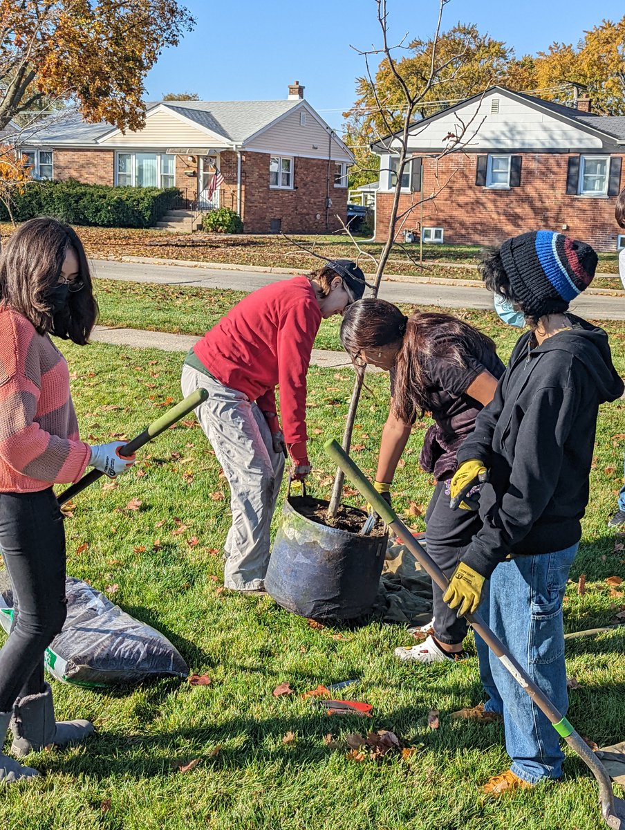 62schools's tweet photo. Representatives from the @MortonArboretum were on-site at Algonquin Middle School to plant 15 trees donated through @onetreeplanted. Thank you to our Algonquin students who volunteered their time. We look forward to welcoming more trees in the spring. #62learns #62united #62AMS https://t.co/cHHWz8iXt5