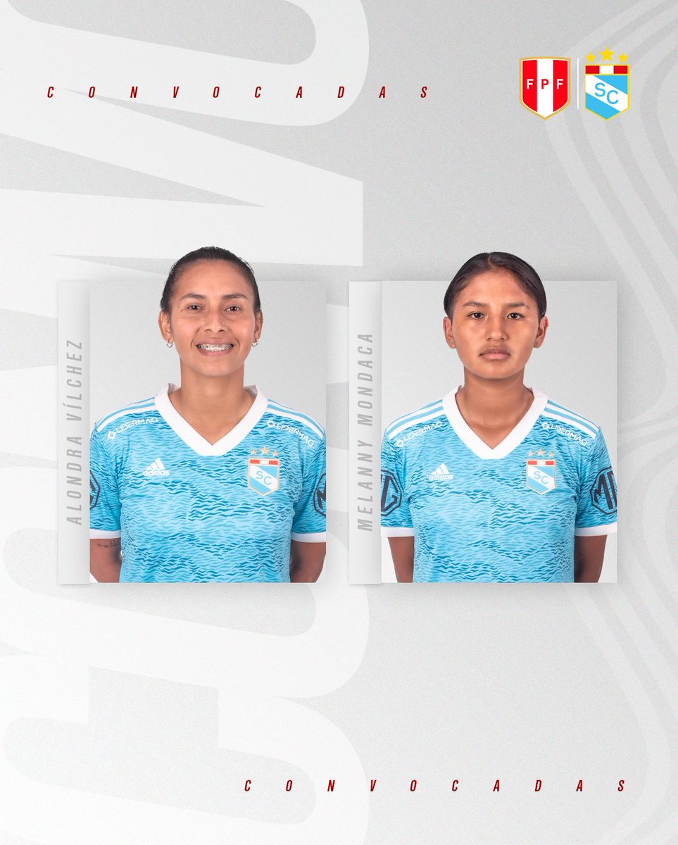 ¡Felicitaciones, chicas! 👏

Alondra Vílchez y Melanny Mondaca han sido convocadas para formar parte de la <a href="/SeleccionPeru/">La Bicolor</a> en los amistosos internacionales frente a Ecuador. 🙌

#SCfem
#FuerzaCristal
#SomosFamilia