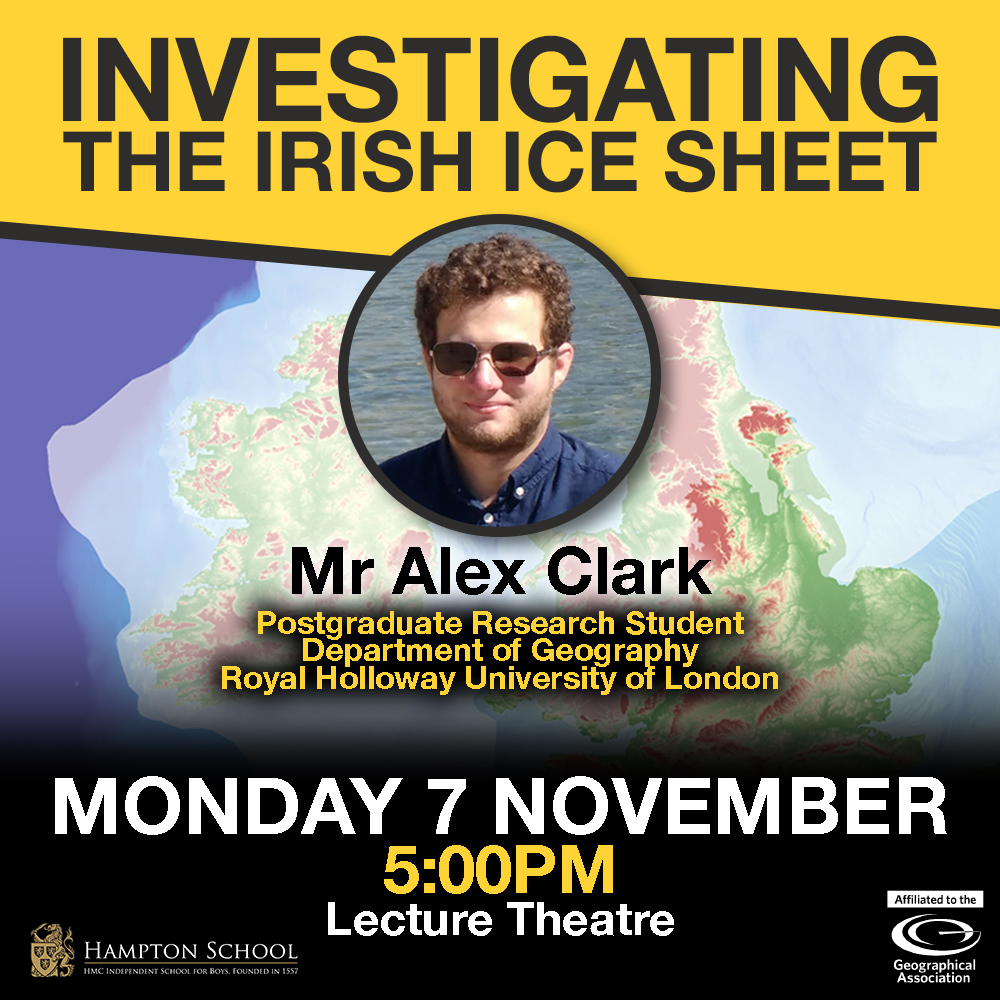 Don't miss Mr Alex Clark's upcoming <a href="/The_GA/">Geographical Association</a> lecture on geomorphological mapping, tephrochronology and the last British-Irish Ice Sheet! 🦁🌎 <a href="/RoyalHolloway/">Royal Holloway</a>