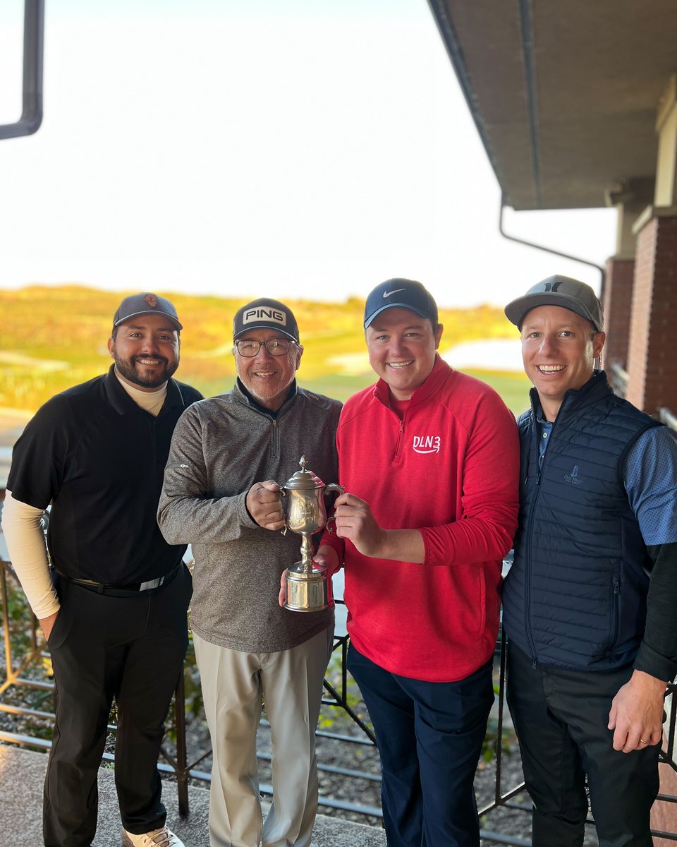 Congratulations to the Men's League Champions David Alameda and David Alameda Jr. 🏆  This year, the Alameda's took home the trophy and finished 1UP over Greg Hermes and Paul Lantz. 2022 was a season to remember, and we can't wait for next year's Men's League to begin!