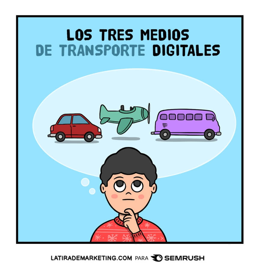 Para llegar hasta tu cliente tienes tres medios de transporte digitales: 

🚗 medios propios
🛩 medios pagados
🚍 medios ganados

my.mtr.cool/nonpocwpjy

Nuevo post para 
<a href="/semrush_es/">Semrush en Español</a>

#Marketingdecontenidos #marketingdigital #mediosdigitales