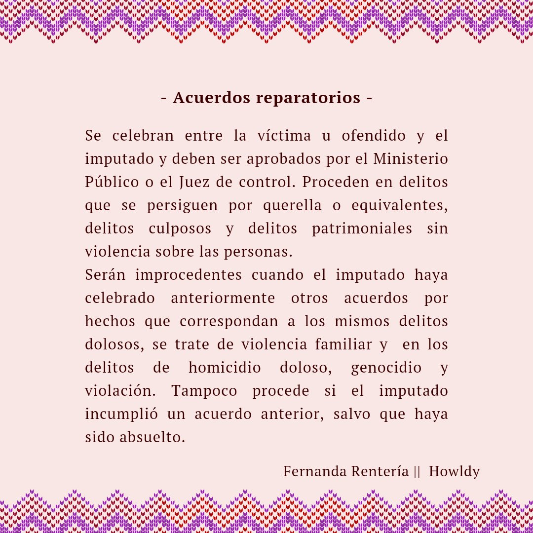 serend_bts's tweet photo. En este post nos centraremos en las soluciones alternas, que son el acuerdo reparatorio y la suspensión provisional del proceso, ambas soluciones tienen como efecto la extinción de la acción penal.
#Serendipity_Legal ⚖️
 #Danger🔥 #DerechoParaTodos💜 https://t.co/3cp0AQYsDj