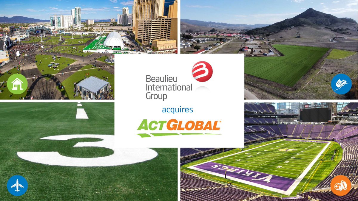 B.I.G. acquires US-based synthetic turf manufacturer Act Global! Click the link below to read the full press release:bintg.com/news/beaulieu-…