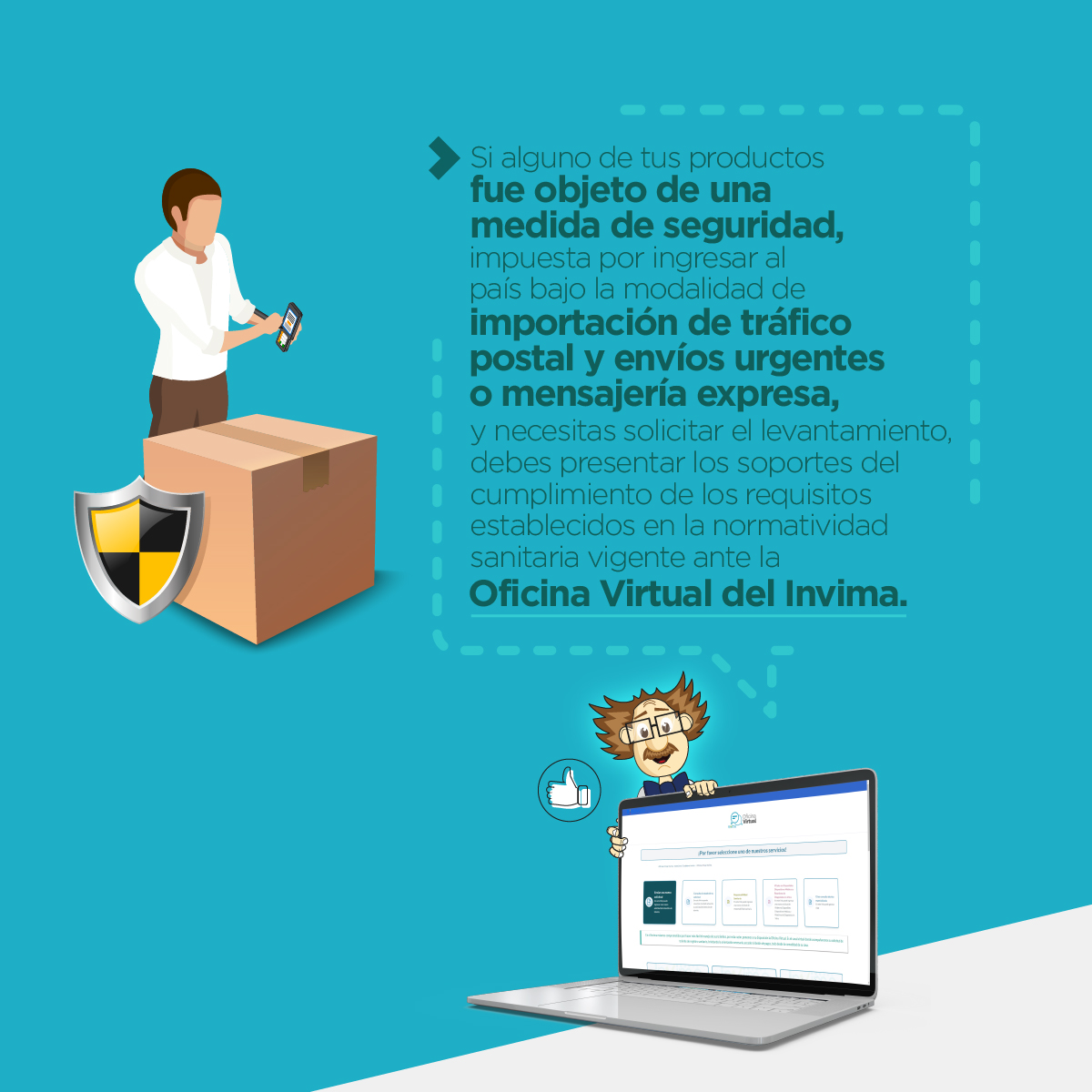 invimacolombia's tweet photo. #PreventinoRecomienda Si estás interesado en ingresar un producto objeto de vigilancia sanitaria a Colombia🇨🇴, debes asegurarte de cumplir la normatividad sanitaria vigente. Aquí te contamos cuáles son los requisitos 👉 https://t.co/EkME7osIRm