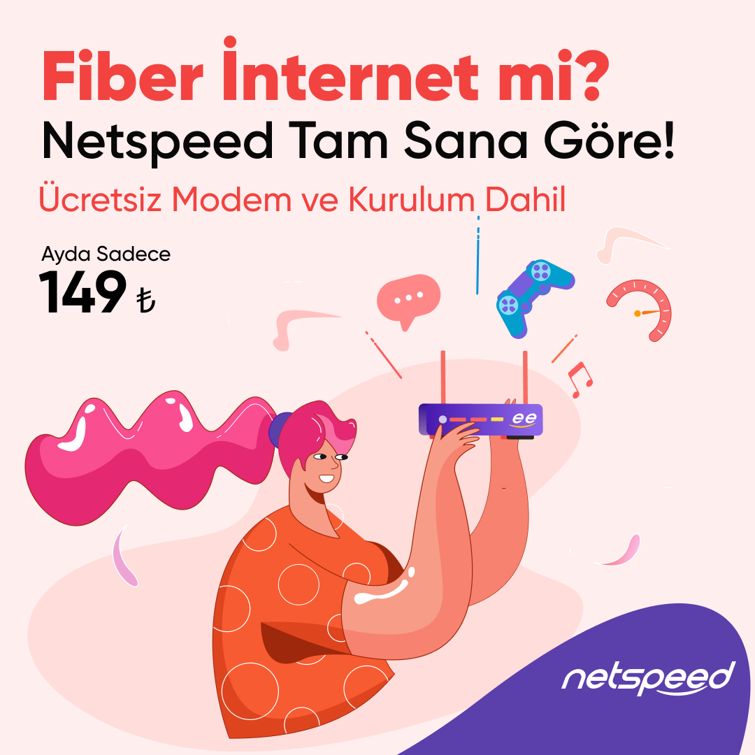 İster oyun oyna 🎮, ister film izle 🎬 #Netspeed #TamSanaGöre! Sana en uygun internet tarifesini seçmek için hemen altyapı uygunluğunu kontrol et! En avantajlı fiber interneti Netspeed farkıyla kullanmaya başla. 😎 netspeed.com.tr/altyapi-sorgula