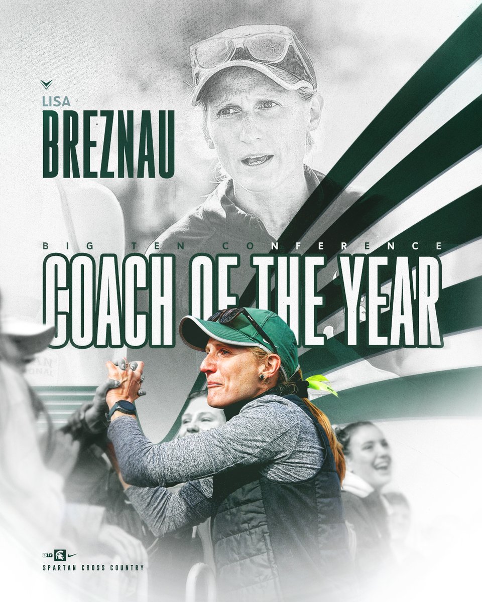 ✅ 2022 B1G Women's XC Title
✅ Third title in four years

Lisa Breznau is your unanimous B1G Women's Cross Country Coach of the Year!

📰 sprtns.co/3TZVqlf

#GoGreen