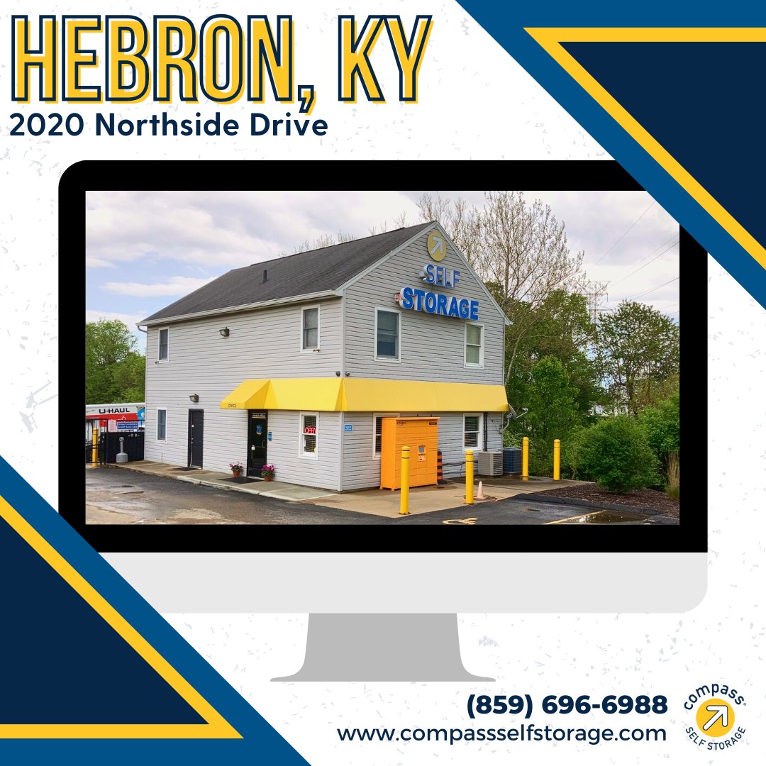 CompassStorage's tweet image. #HebronKY has all the space you need! As the boxes pile up at home, you have a dedicated spot nearby to keep everything – collections, family heirlooms, and more – on hand until you need it. 🔒#FeaturedSite #CompassStorage #WeMakeItEasier