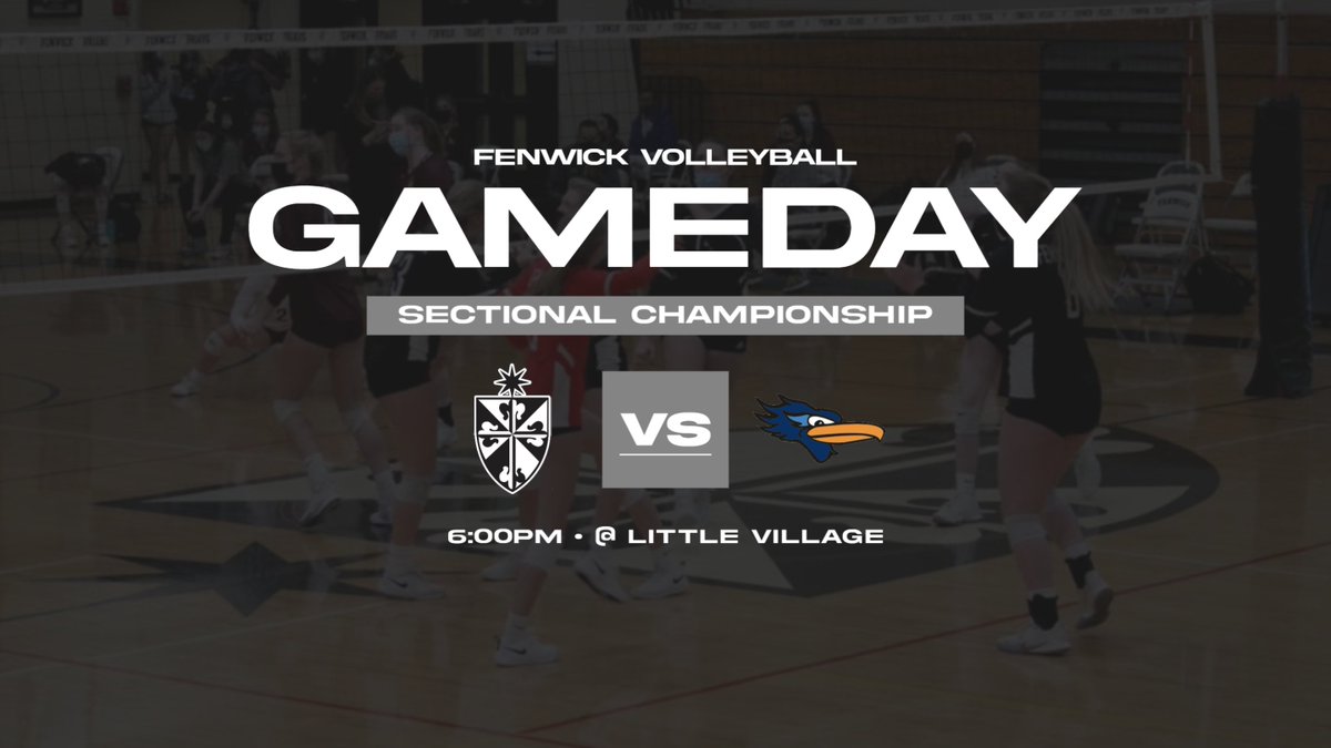 fenwickfriars's tweet photo. TONIGHT: #FenwickFriars Girls' Volleyball plays the Nazareth Academy Roadrunners for the IHSA Sectional Championship! Where? At Little Village Lawndale High School (3120 S. Kostner Ave., Chicago) ... get your tickets here: https://t.co/ekKnUXKCXS https://t.co/og5OpmMCGS