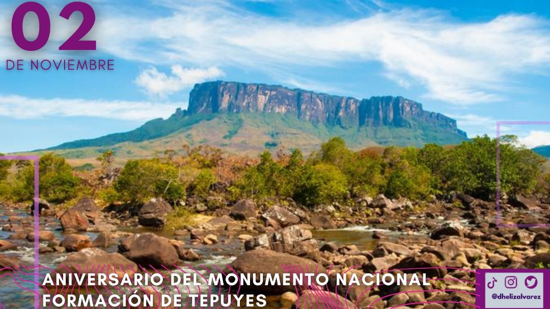 A 32 años de la declaración de los Tepuyes como Monumento Natural de nuestra Patria, hacemos un llamado a su conservación. Somos afortunados de tener una tierra bendita, llena de paisajes hermosos que reflejan las bondades que nos regala la Pachamama. ¡Venezuela lo tiene todo!