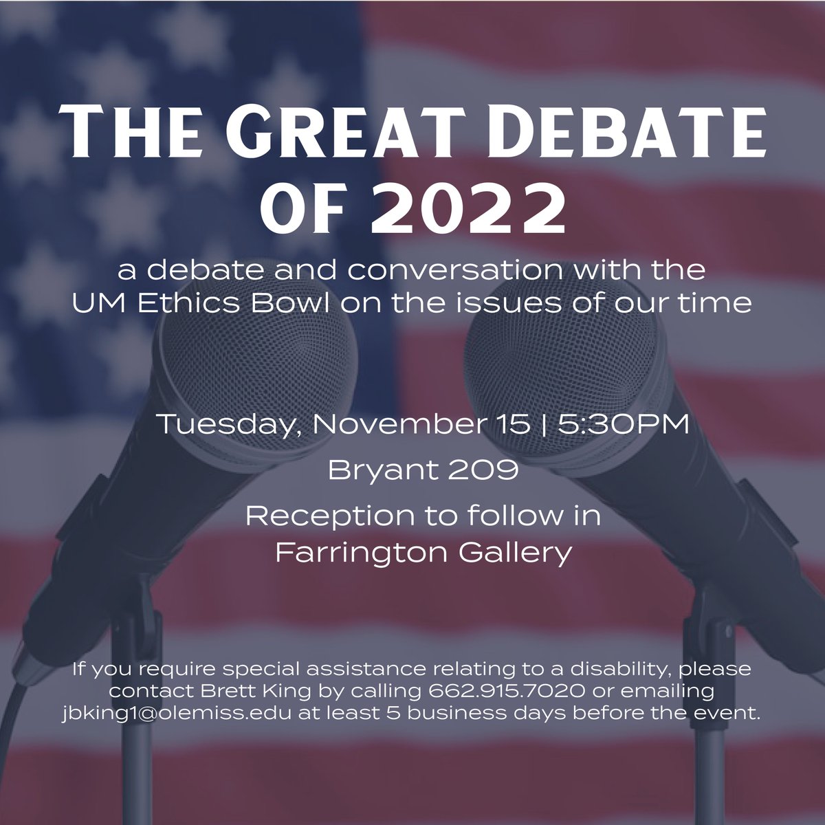 Join the UM Ethics Bowl on November 15 for a debate presentation and civil conversation addressing the question, "It is ethically responsible for companies to hire women and operate in states where abortion is illegal?".