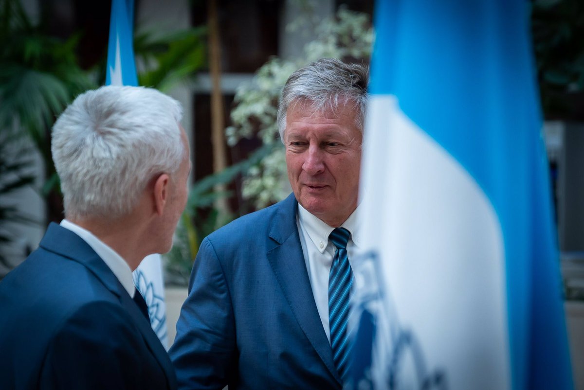 INTERPOL_SG's tweet photo. A constructive meeting with Thomas Stelzer, Dean and Executive Secretary of the International Anti-Corruption Academy. We discussed potential areas for cooperation to tackle this borderless crime which threatens the safety and security of society as a whole. https://t.co/HXkrwxgazs