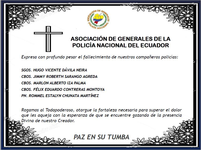 aso_generales's tweet photo. SENTIDAS CONDOLENCIAS https://t.co/RC6u4KDQhf