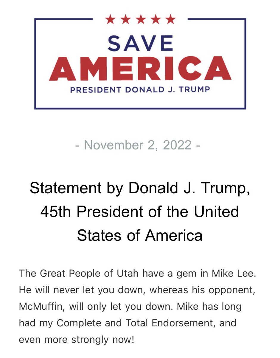 RSBNetwork's tweet photo. Statement by Donald J. Trump, 45th President of the United States of America https://t.co/O0wHt7D5YK